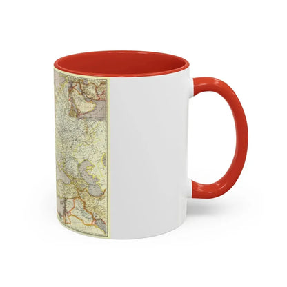 Europe and the Near East (1943) (Map) Accent Coffee Mug - Go Mug Yourself