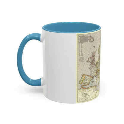 Europe and the Near East (1943) (Map) Accent Coffee Mug - Go Mug Yourself
