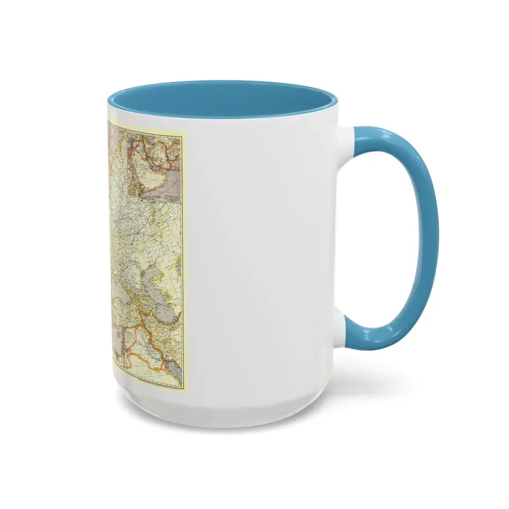 Europe and the Near East (1943) (Map) Accent Coffee Mug - Go Mug Yourself