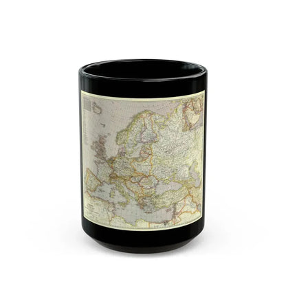 Europe and the Near East (1943) (Map) Black Coffee Mug 15oz - Go Mug Yourself
