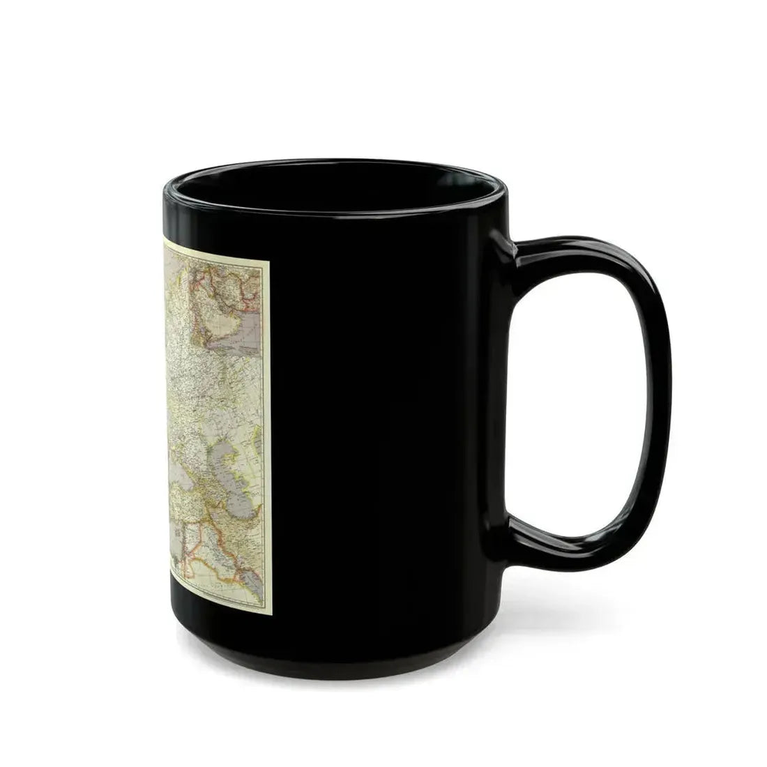 Europe and the Near East (1943) (Map) Black Coffee Mug - Go Mug Yourself