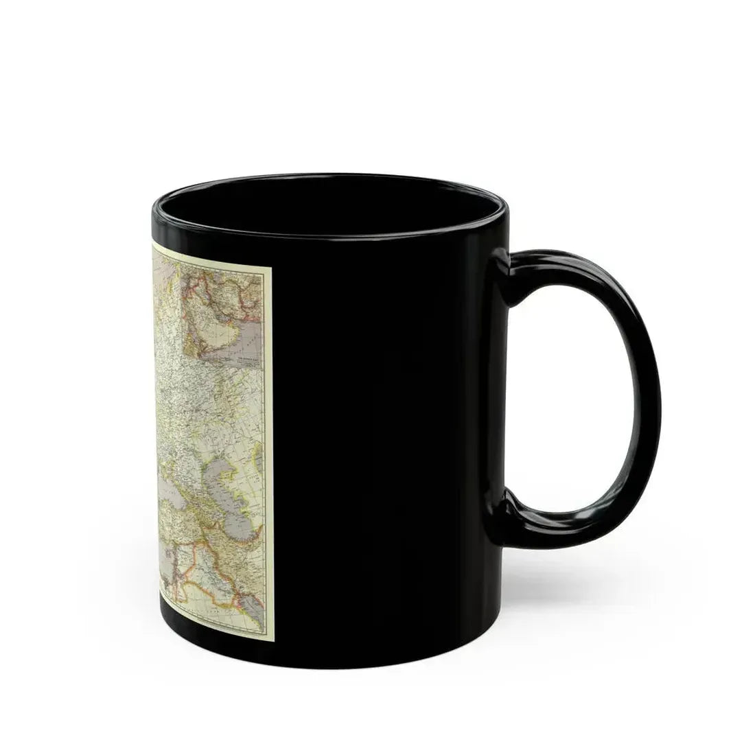 Europe and the Near East (1943) (Map) Black Coffee Mug - Go Mug Yourself
