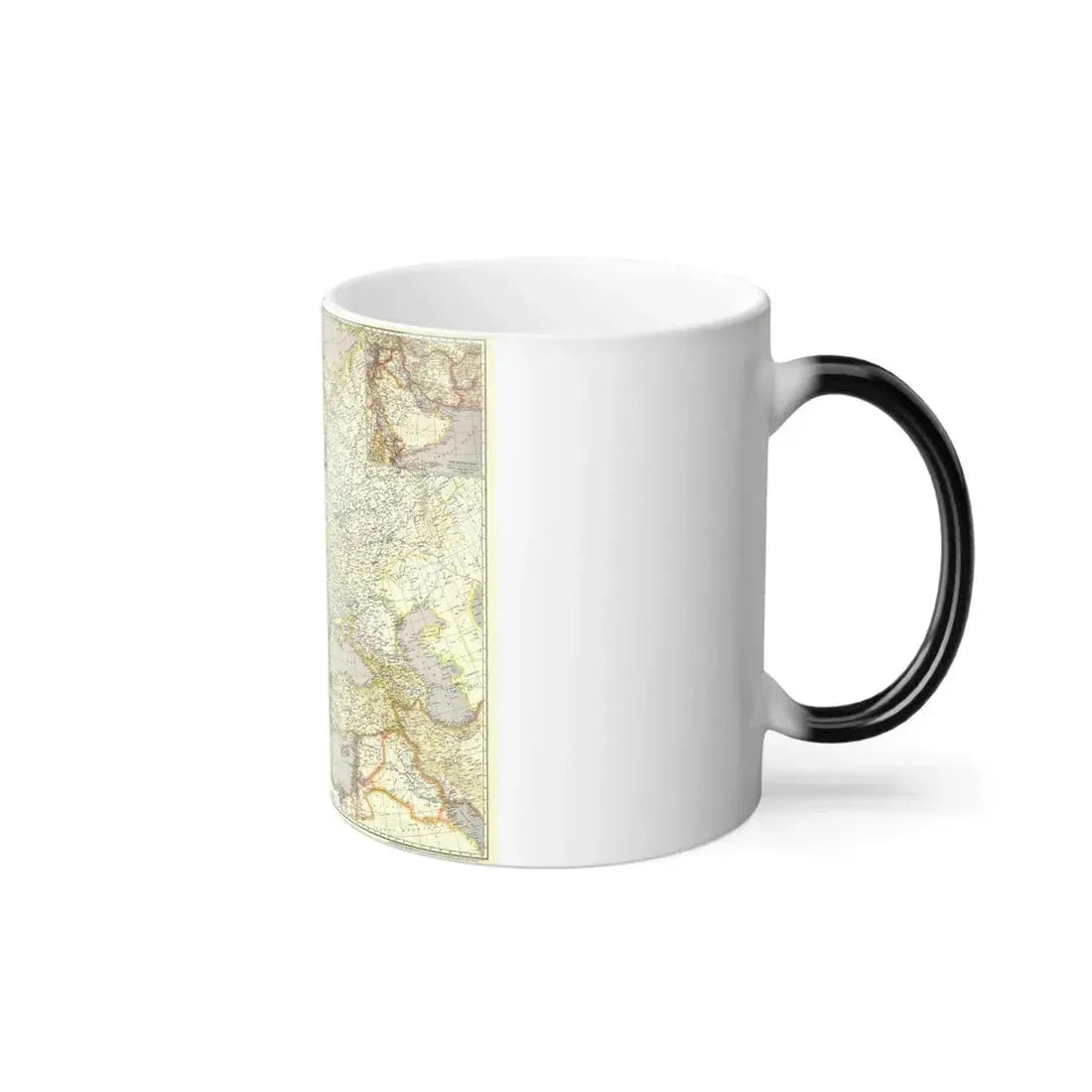 Europe and the Near East (1943) (Map) Color Changing Mug 11oz - Go Mug Yourself
