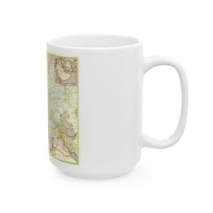 Europe and the Near East (1943) (Map) White Coffee Mug-Go Mug Yourself