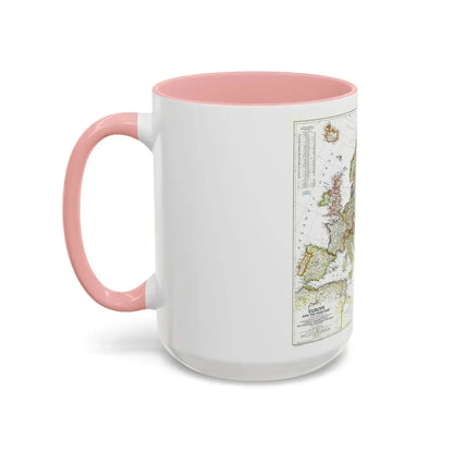 Europe and the Near East (1949) (Map) Accent Coffee Mug - Go Mug Yourself