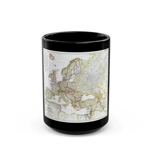 Europe and the Near East (1949) (Map) Black Coffee Mug-15oz-Go Mug Yourself