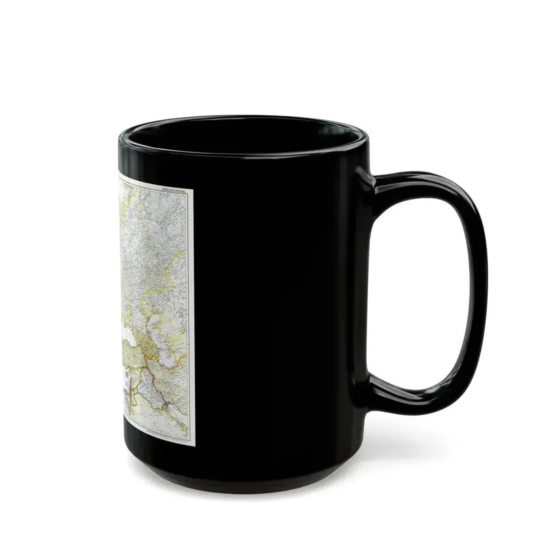 Europe and the Near East (1949) (Map) Black Coffee Mug - Go Mug Yourself