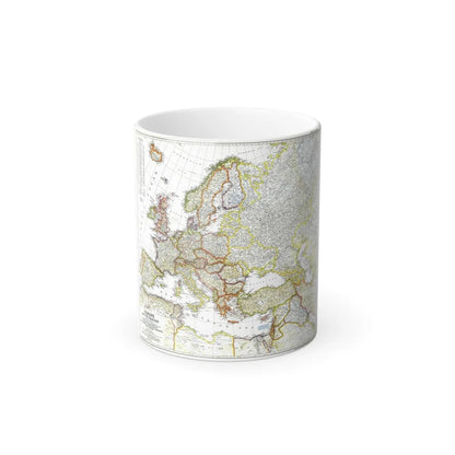 Europe and the Near East (1949) (Map) Color Changing Mug 11oz-Go Mug Yourself