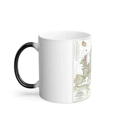 Europe and the Near East (1949) (Map) Color Changing Mug 11oz - Go Mug Yourself
