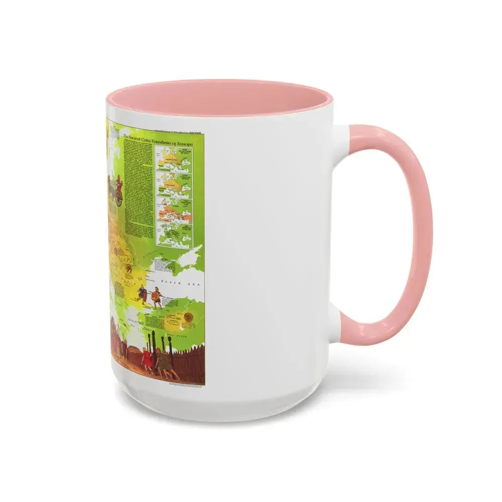 Europe - Celtic (1977) (Map) Accent Coffee Mug - Go Mug Yourself