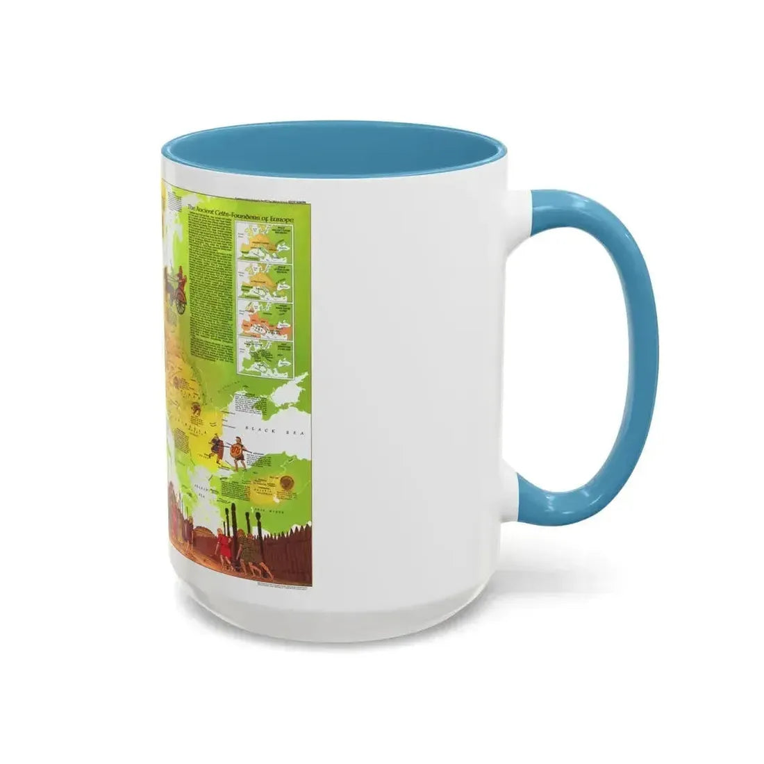 Europe - Celtic (1977) (Map) Accent Coffee Mug - Go Mug Yourself