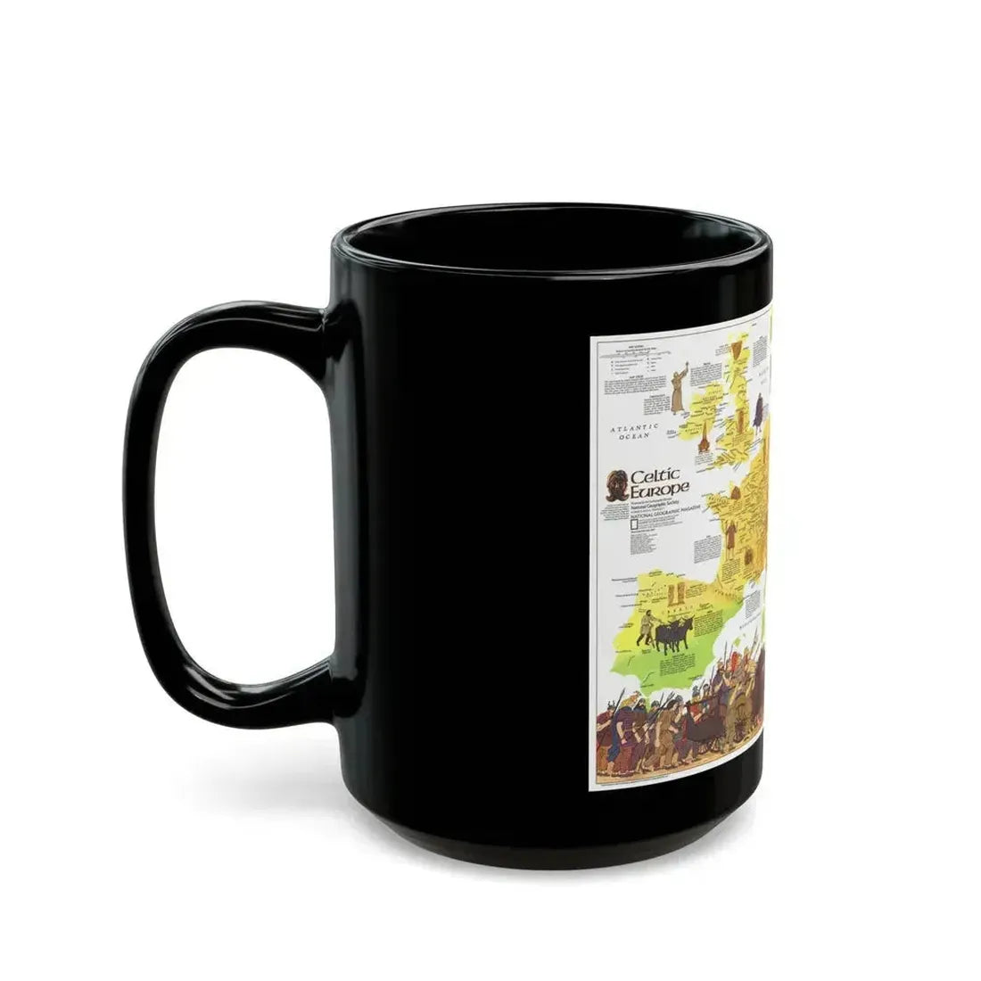 Europe - Celtic (1977) (Map) Black Coffee Mug - Go Mug Yourself