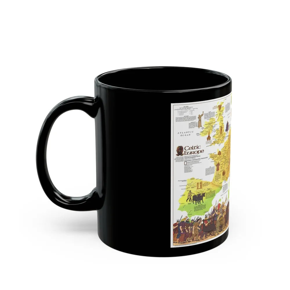 Europe - Celtic (1977) (Map) Black Coffee Mug-Go Mug Yourself