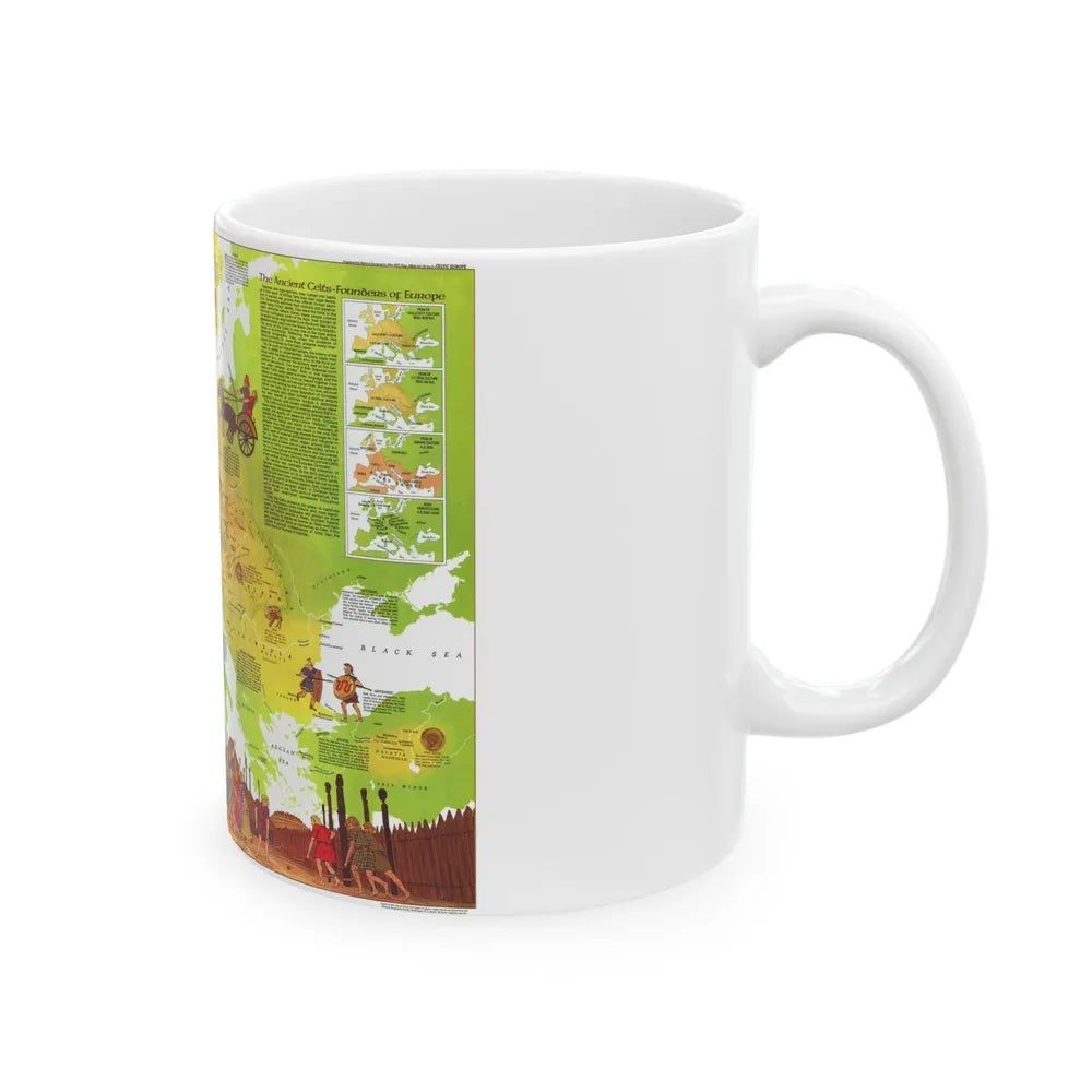 Europe - Celtic (1977) (Map) White Coffee Mug-Go Mug Yourself