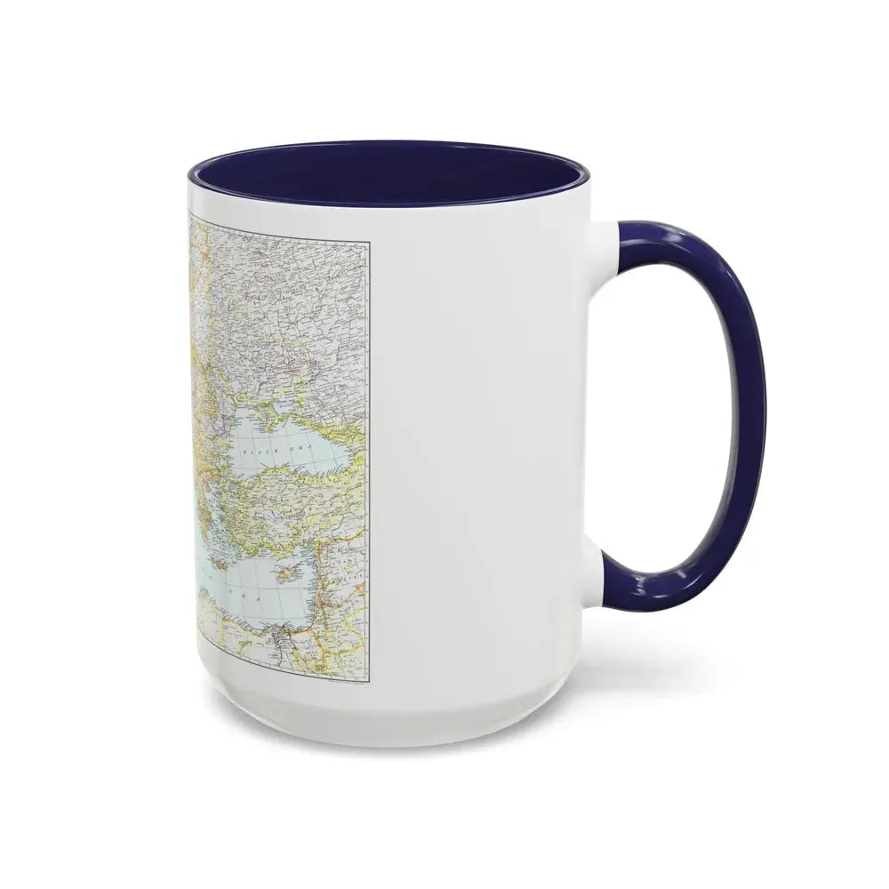 Europe, Central & Mediterranean Sept-1st (1939) (Map) Accent Coffee Mug - Go Mug Yourself