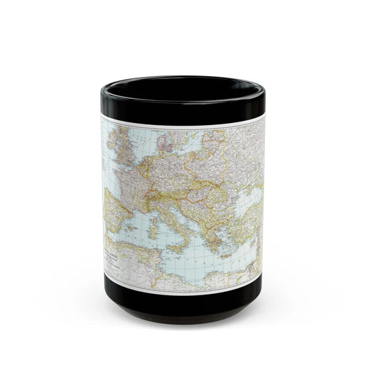 Europe, Central & Mediterranean Sept-1st (1939) (Map) Black Coffee Mug-15oz-Go Mug Yourself