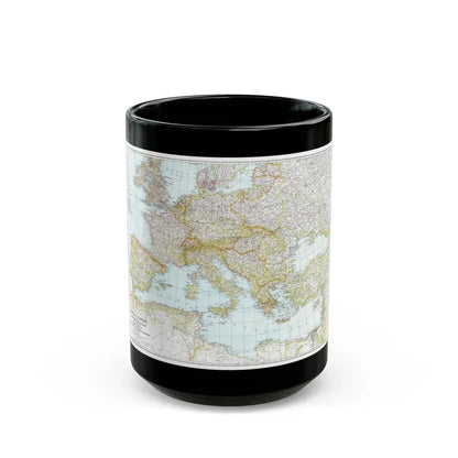 Europe, Central & Mediterranean Sept-1st (1939) (Map) Black Coffee Mug 15oz - Go Mug Yourself