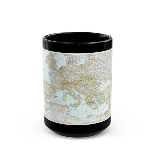 Europe, Central & Mediterranean Sept-1st (1939) (Map) Black Coffee Mug 15oz - Go Mug Yourself