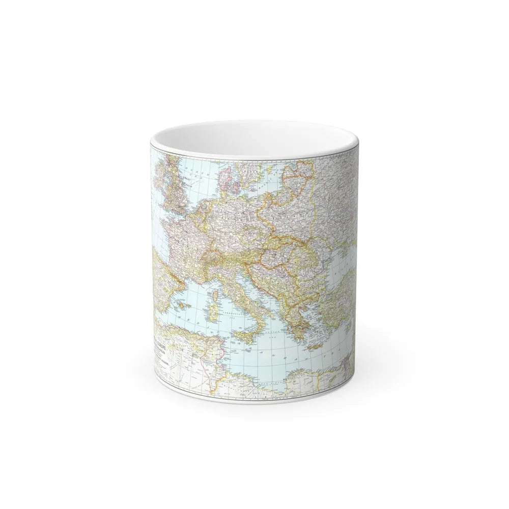 Europe, Central & Mediterranean Sept-1st (1939) (Map) Color Changing Mug 11oz-Go Mug Yourself