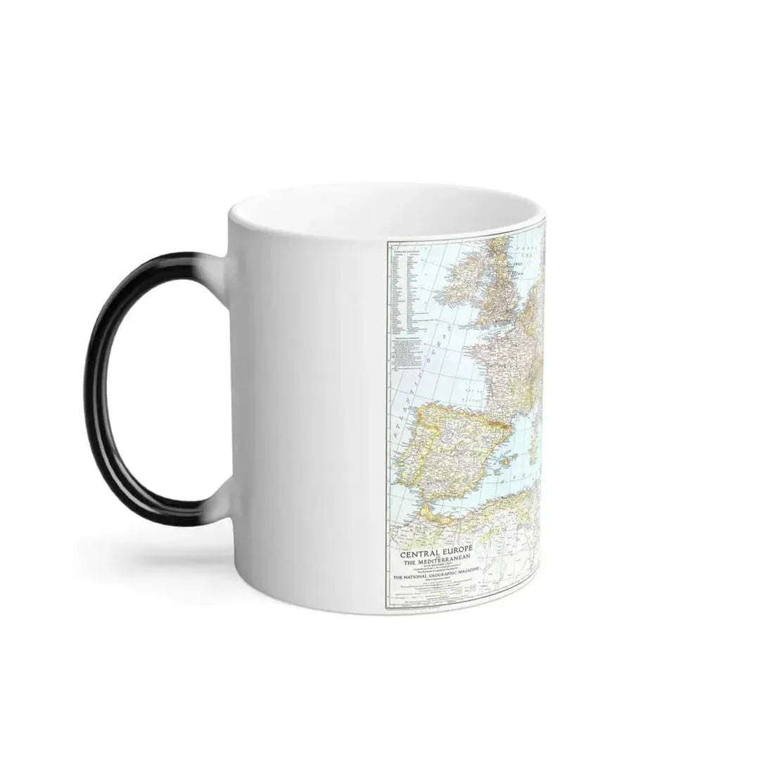Europe, Central & Mediterranean Sept-1st (1939) (Map) Color Changing Mug 11oz - Go Mug Yourself