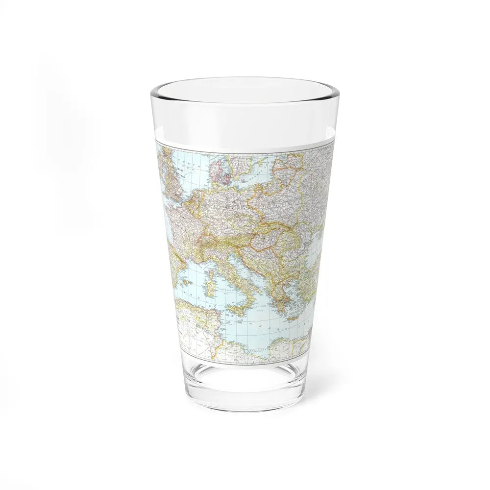 Europe, Central & Mediterranean Sept-1st (1939) (Map) Pint Glass 16oz-16oz-Go Mug Yourself