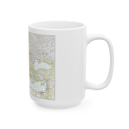 Europe, Central & Mediterranean Sept-1st (1939) (Map) White Coffee Mug-Go Mug Yourself