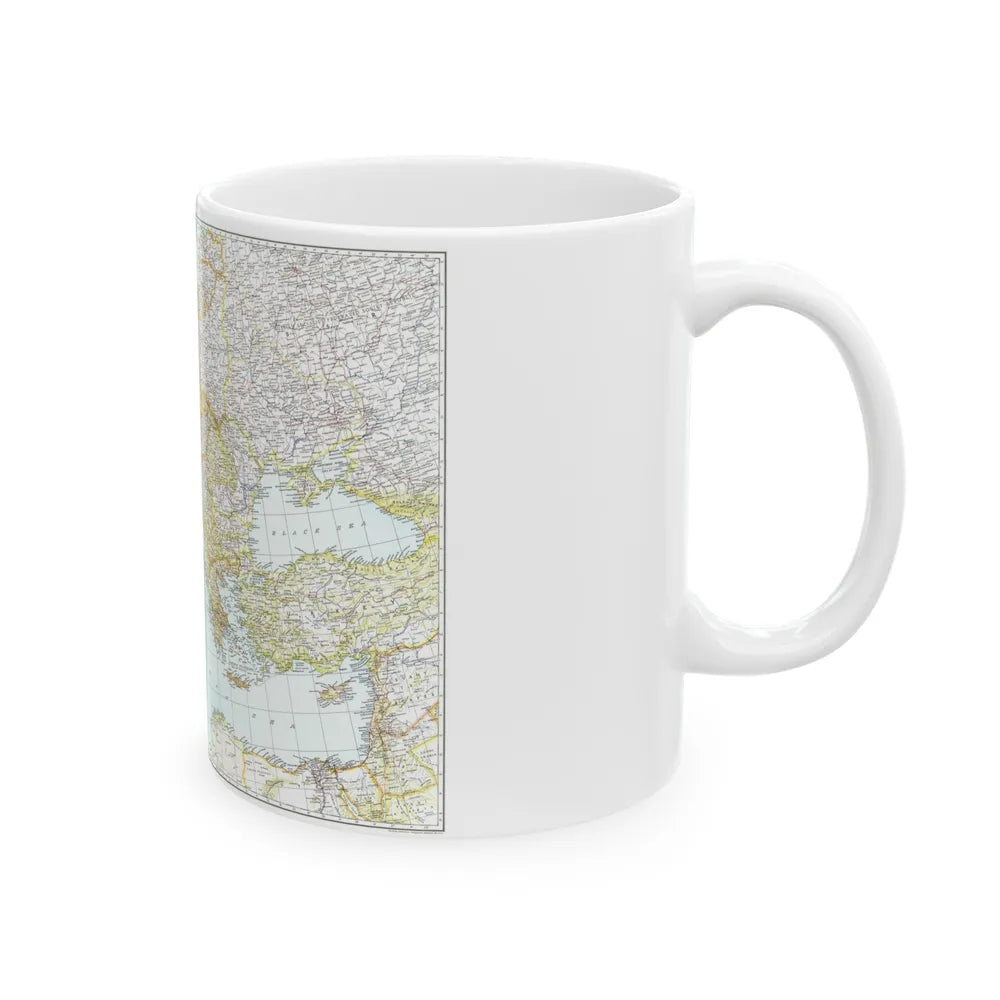 Europe, Central & Mediterranean Sept-1st (1939) (Map) White Coffee Mug-Go Mug Yourself