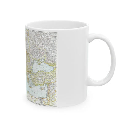 Europe, Central & Mediterranean Sept-1st (1939) (Map) White Coffee Mug-Go Mug Yourself