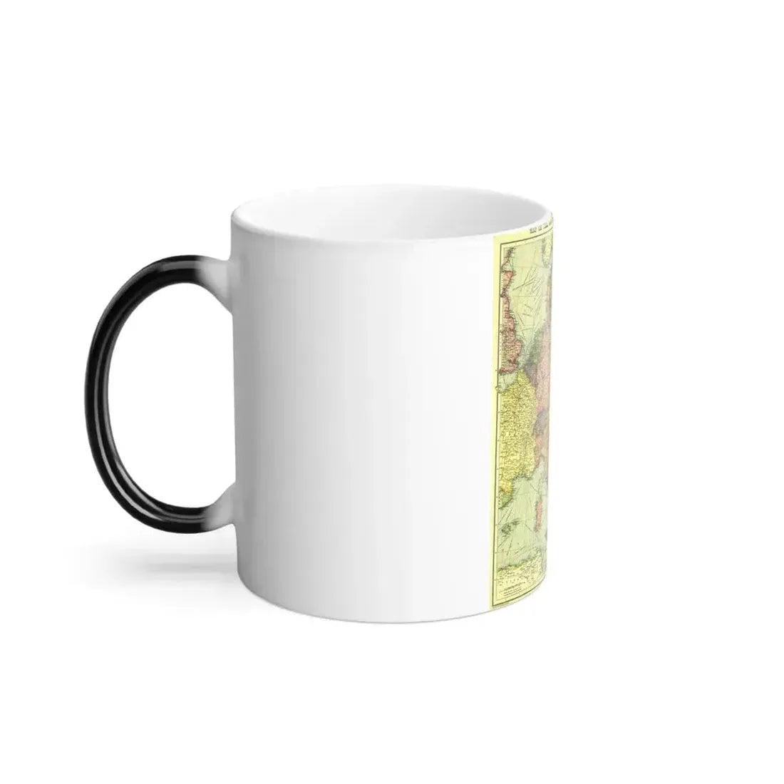 Europe, Central & the Balkan States (1915) (Map) Color Changing Mug 11oz - Go Mug Yourself