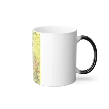 Europe, Central & the Balkan States (1915) (Map) Color Changing Mug 11oz - Go Mug Yourself