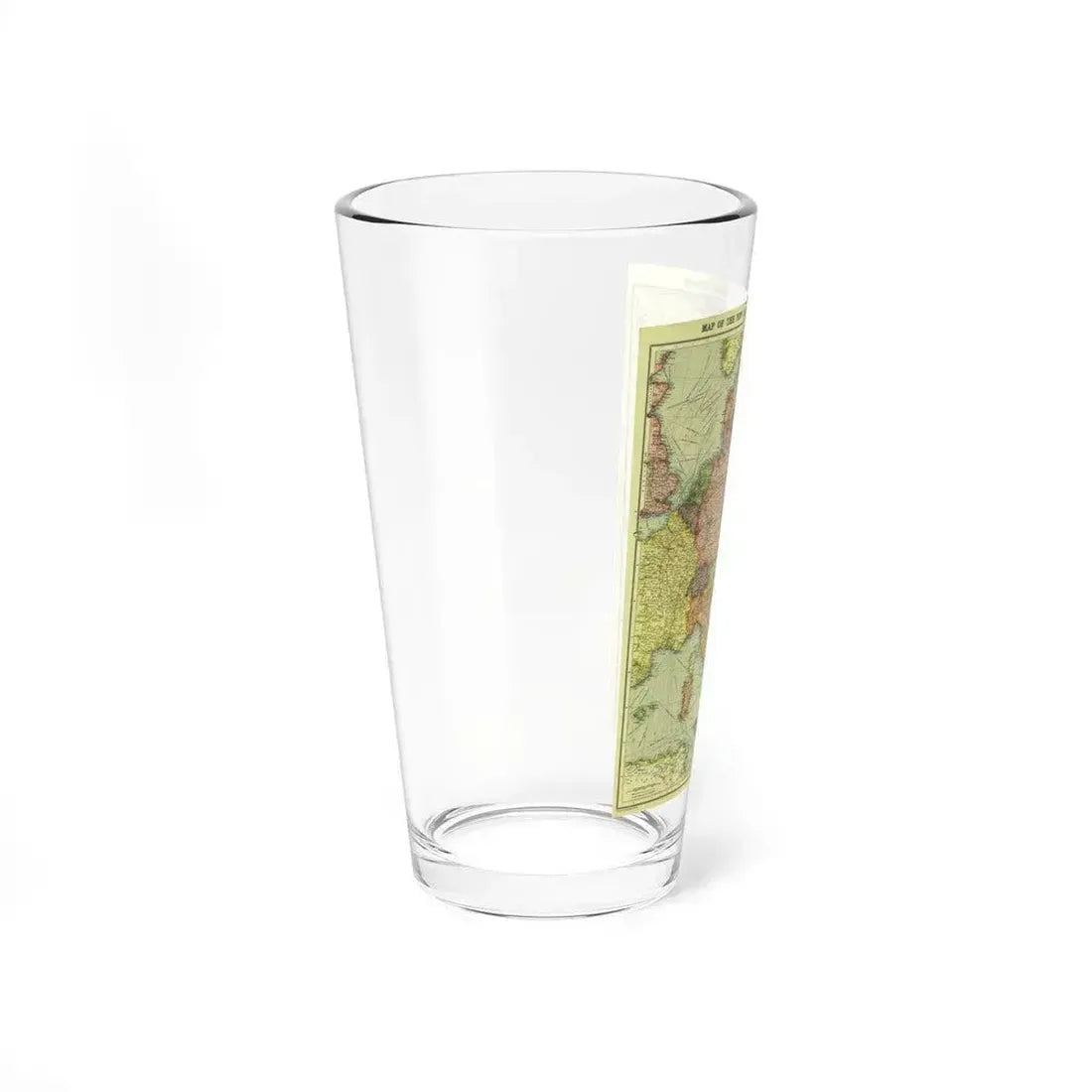 Europe, Central & the Balkan States (1915) (Map) Pint Glass 16oz - Go Mug Yourself