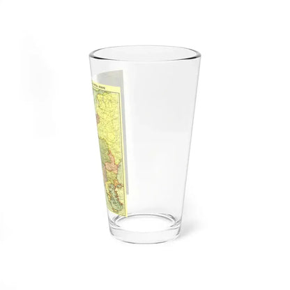Europe, Central & the Balkan States (1915) (Map) Pint Glass 16oz - Go Mug Yourself
