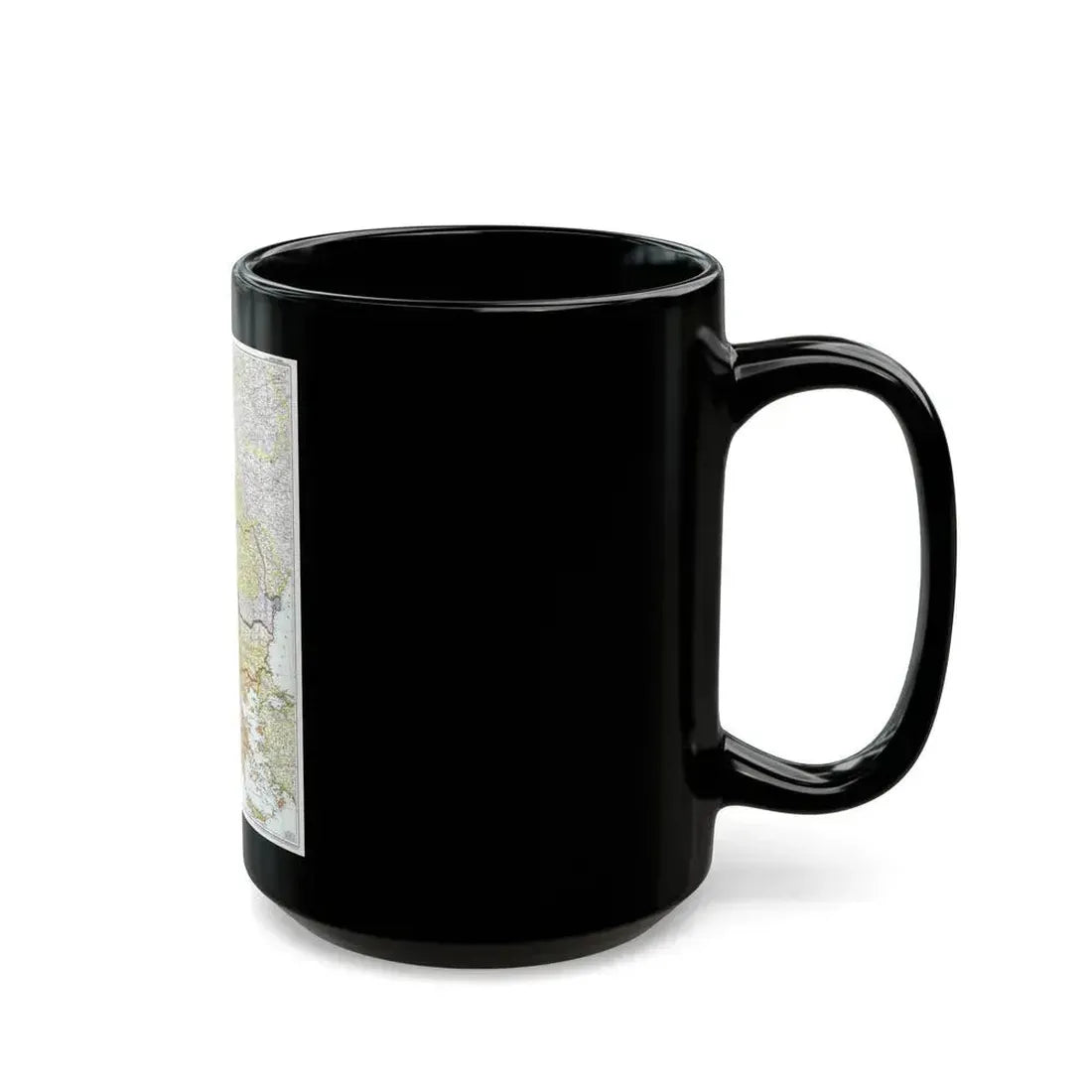 Europe - Central & the Balkan States (1951) (Map) Black Coffee Mug - Go Mug Yourself