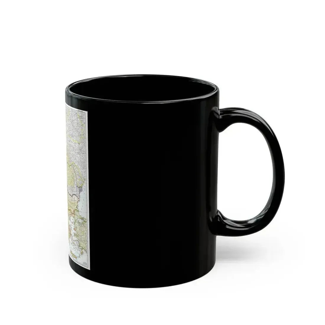 Europe - Central & the Balkan States (1951) (Map) Black Coffee Mug - Go Mug Yourself