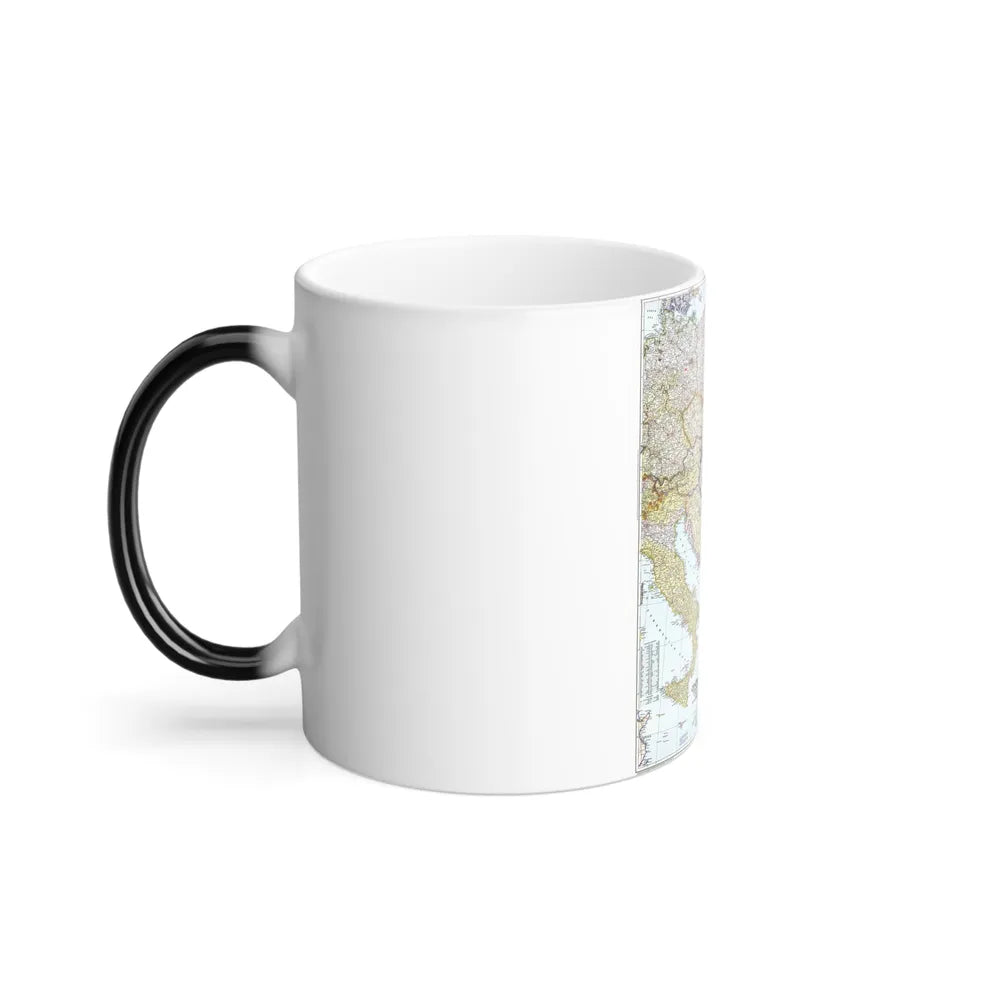 Europe - Central & the Balkan States (1951) (Map) Color Changing Mug 11oz-Go Mug Yourself