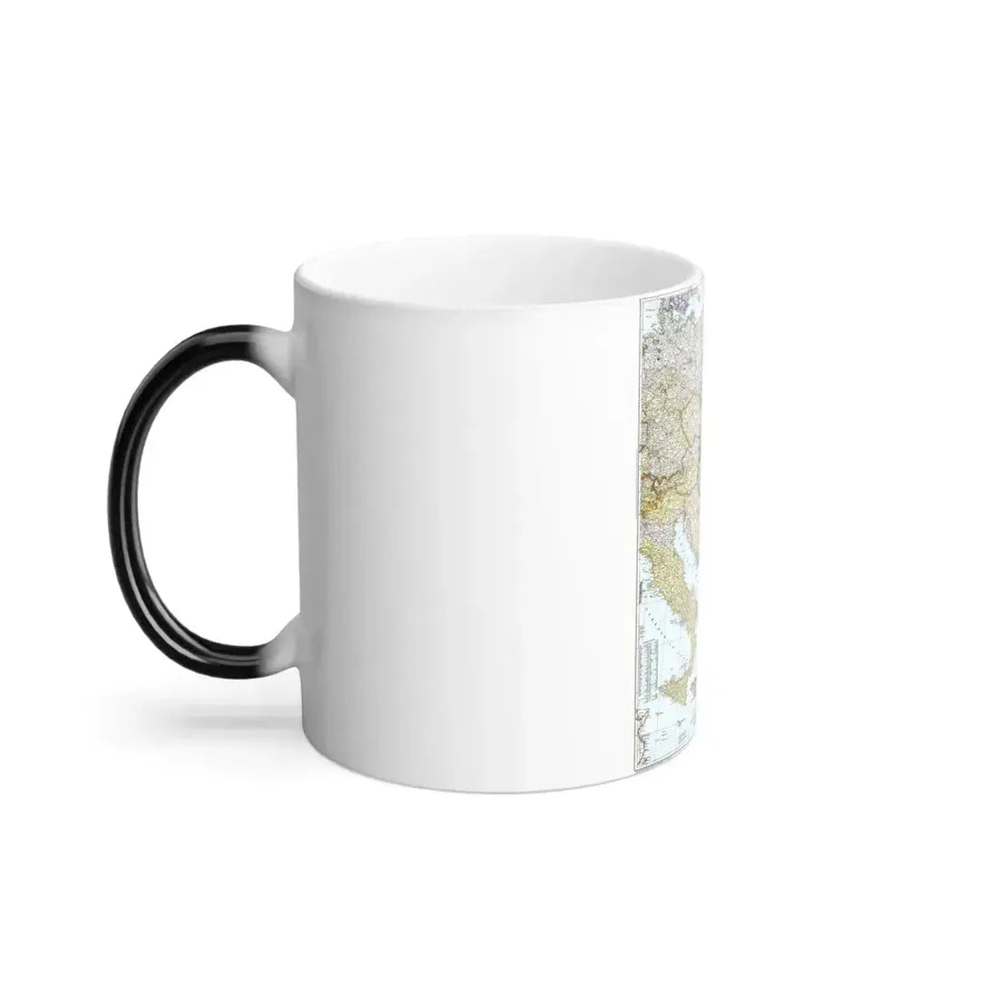 Europe - Central & the Balkan States (1951) (Map) Color Changing Mug 11oz - Go Mug Yourself