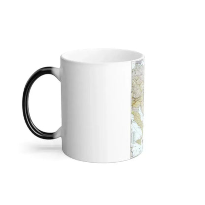 Europe - Central & the Balkan States (1951) (Map) Color Changing Mug 11oz - Go Mug Yourself
