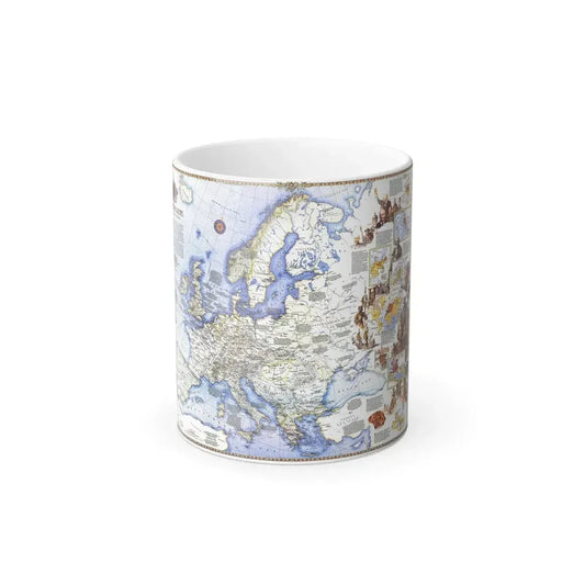 Europe - History The Major Turning Points (1983) (Map) Color Changing Mug 11oz Default Title - Go Mug Yourself