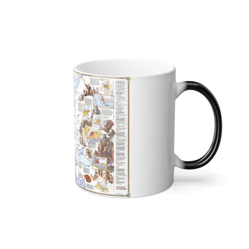 Europe - History The Major Turning Points (1983) (Map) Color Changing Mug 11oz-Go Mug Yourself