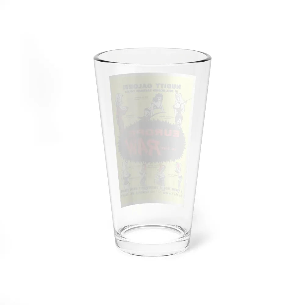 EUROPE IN THE RAW 1963 Movie Poster - Pint Glass 16oz-Go Mug Yourself