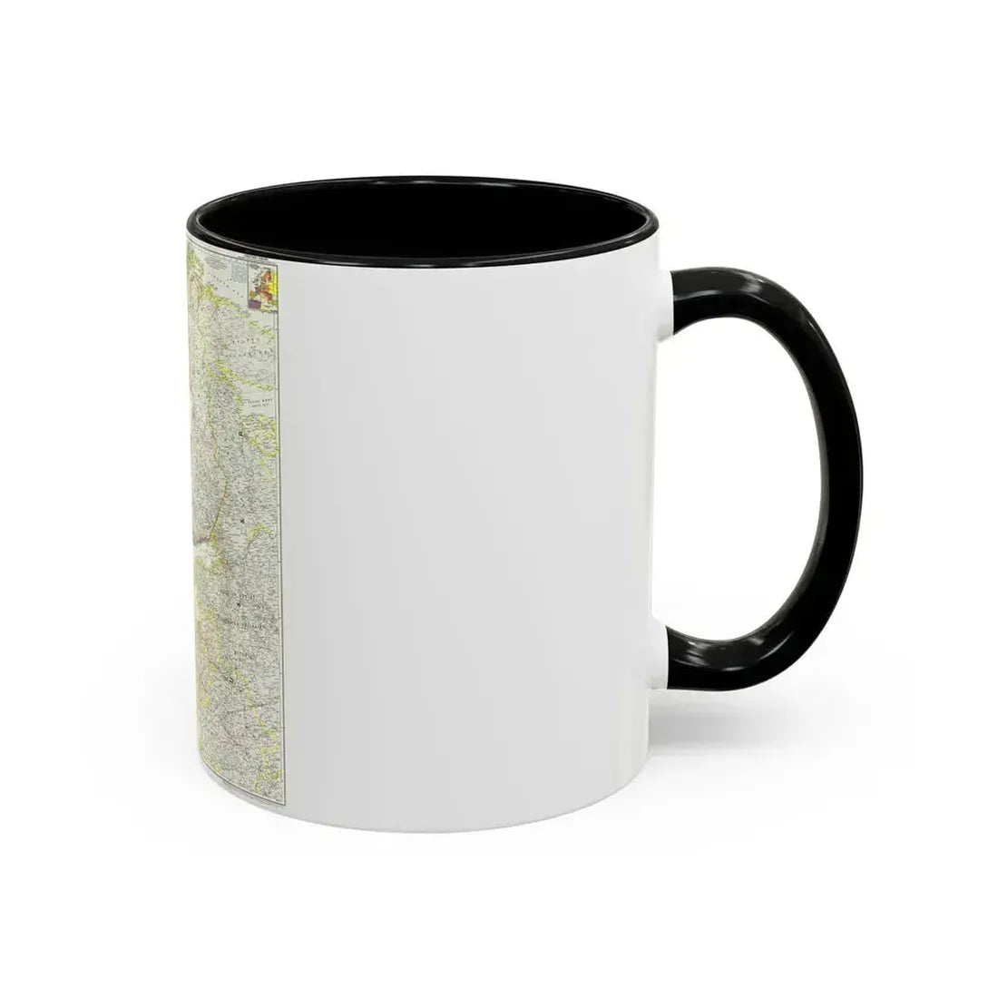 Europe, Northern (1954) (Map) Accent Coffee Mug - Go Mug Yourself