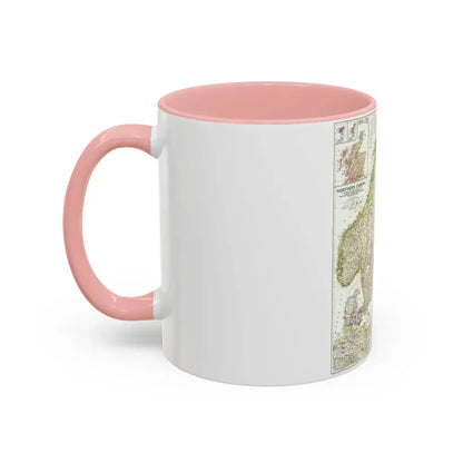 Europe, Northern (1954) (Map) Accent Coffee Mug - Go Mug Yourself