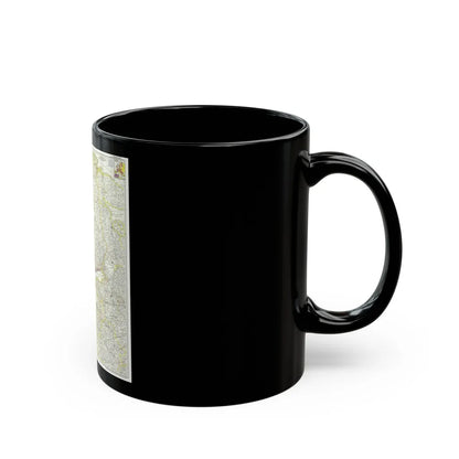 Europe, Northern (1954) (Map) Black Coffee Mug-Go Mug Yourself