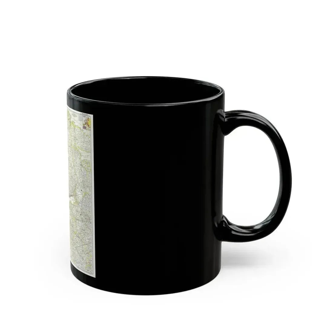 Europe, Northern (1954) (Map) Black Coffee Mug - Go Mug Yourself