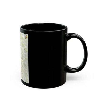 Europe, Northern (1954) (Map) Black Coffee Mug - Go Mug Yourself
