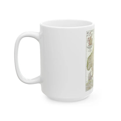 Europe, Northern (1954) (Map) White Coffee Mug-Go Mug Yourself