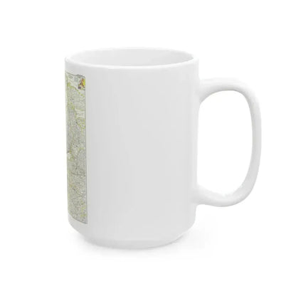 Europe, Northern (1954) (Map) White Coffee Mug - Go Mug Yourself