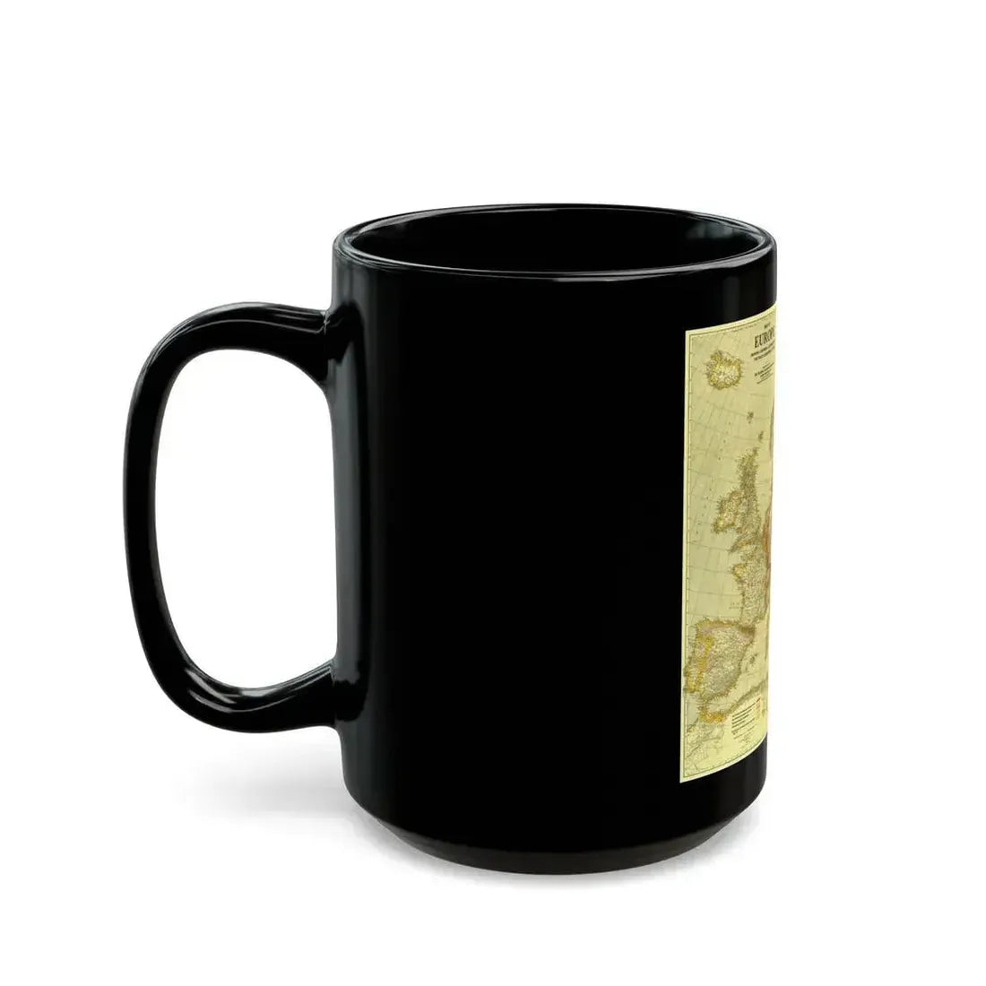 Europe, Peace Conference at Paris (1920) (Map) Black Coffee Mug - Go Mug Yourself