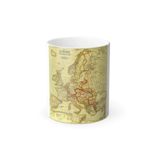 Europe, Peace Conference at Paris (1920) (Map) Color Changing Mug 11oz Default Title - Go Mug Yourself