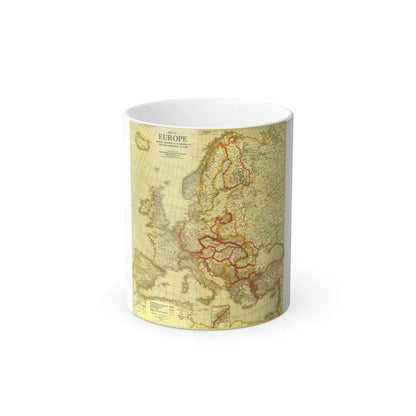 Europe, Peace Conference at Paris (1920) (Map) Color Changing Mug 11oz-Go Mug Yourself